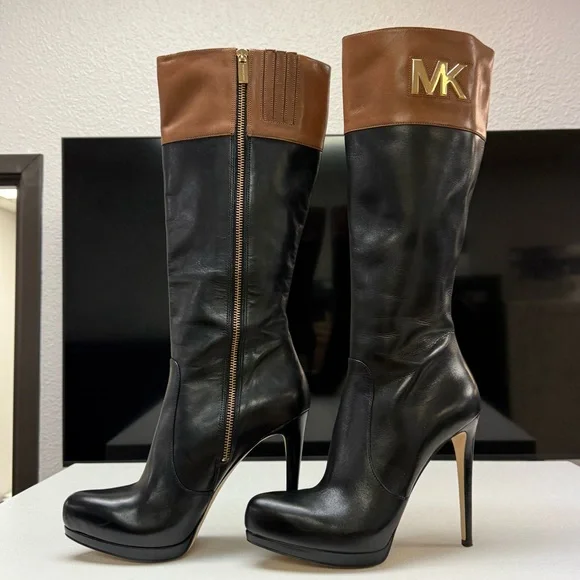 Michael Kors high heeled Hayley boots size 8 - Picture 2 of 12